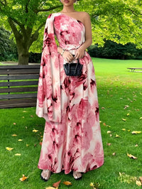 Egeria | Women's One-Shoulder Wedding Guest Maxi Dress