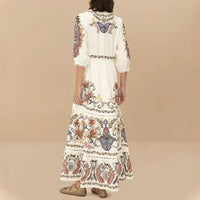 Egeria | Women's V-Neck Floral Maxi Dress in As Shown