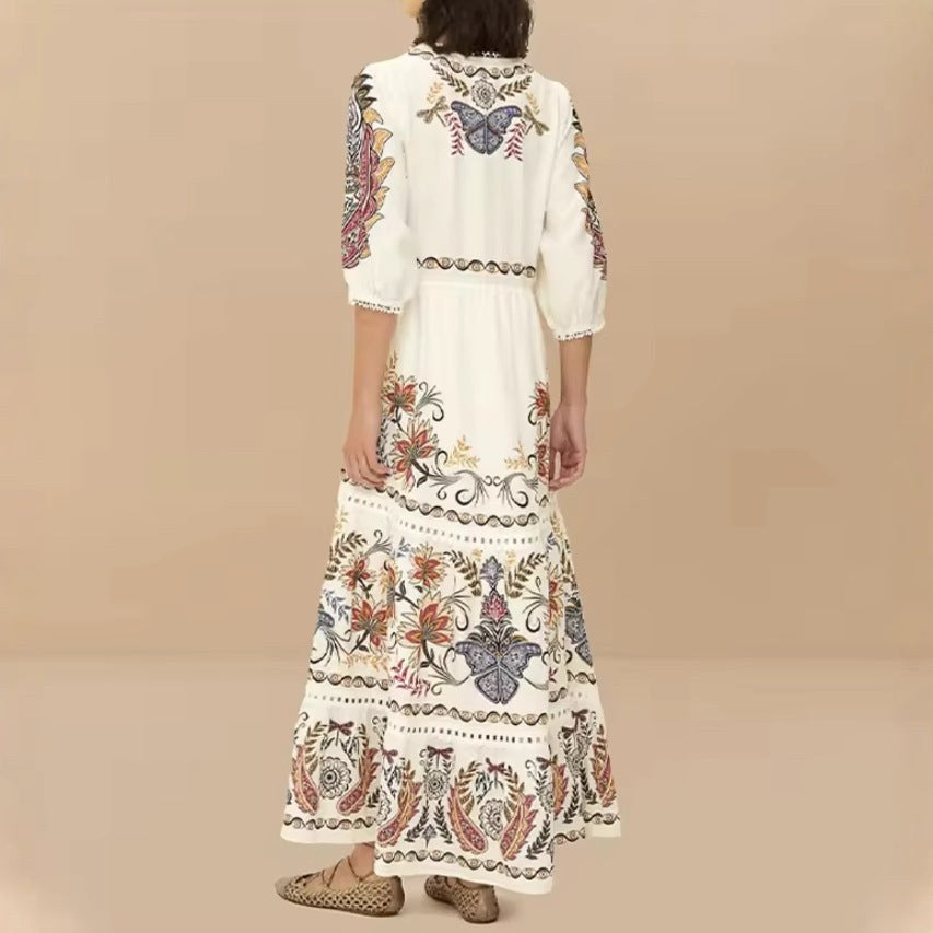 Egeria | Women's V-Neck Floral Maxi Dress in As Shown