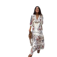 Egeria | Women's V-Neck Floral Maxi Dress in As Shown