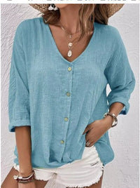Eglantine | Women's Button-Front Lightweight Blouse