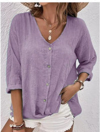 Eglantine | Women's Button-Front Lightweight Blouse