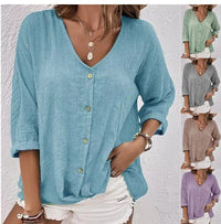Eglantine | Women's Button-Front Lightweight Blouse