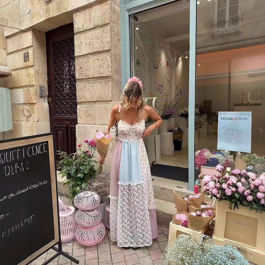 Eglantine | Women's Floral Maxi Dress in Multicolor