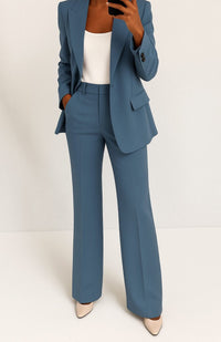 Eileen | Women's Tailored Blazer Straight-Leg Suit Set