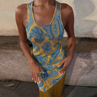 Eilonwy | Women's Fringe Floral Maxi Dress in Multicolor