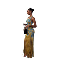 Eilonwy | Women's Fringe Floral Maxi Dress in Multicolor