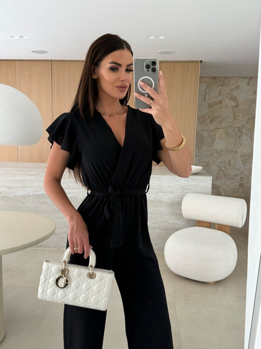 Eira | Women's Voluminous Elegant Jumpsuit in Black