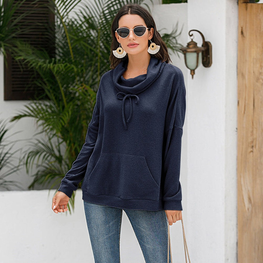 Eirene | Women's Asymmetric Pockets Hooded Hoodie