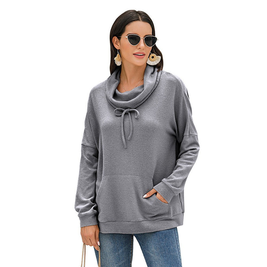 Eirene | Women's Asymmetric Pockets Hooded Hoodie