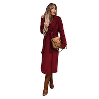 Eirlys | Women's Waist Belt Belted Elegant Coat