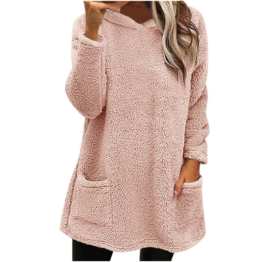 Elaine | Women's Cozy Fleece Sweater in Pink