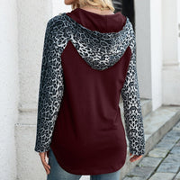 Elanora | Women's Leopard Print Hooded Hoodie