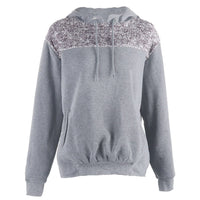Elberte | Women's Hooded Hoodie in Light Gray