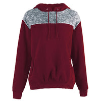 Elberte | Women's Hooded Hoodie in Wine Red
