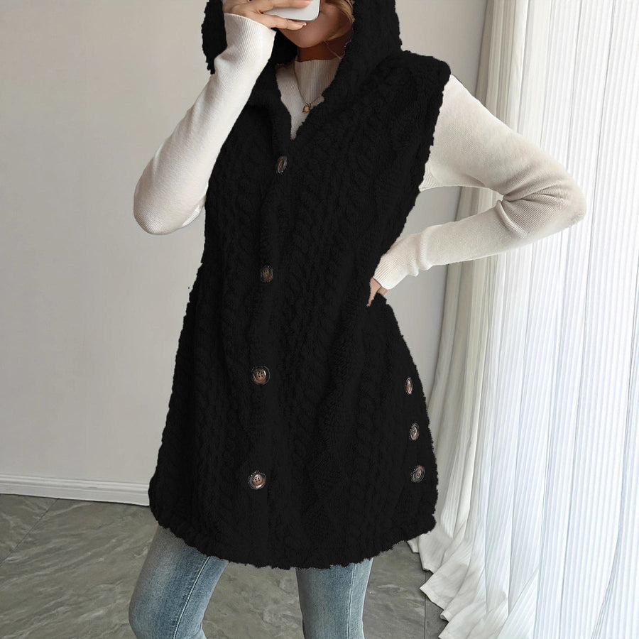 Eleanora | Women's Cozy Hooded Fleece Vest – Fleece Jacket
