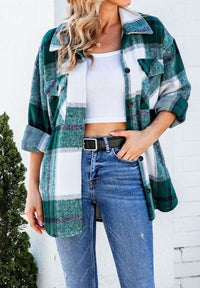 Eleanore | Women's Pockets Jacket in Green