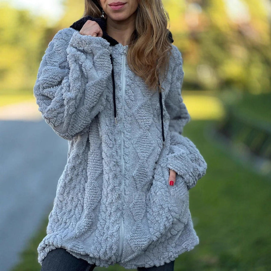 Elena | Women's Cozy Hooded Fleece Jacket