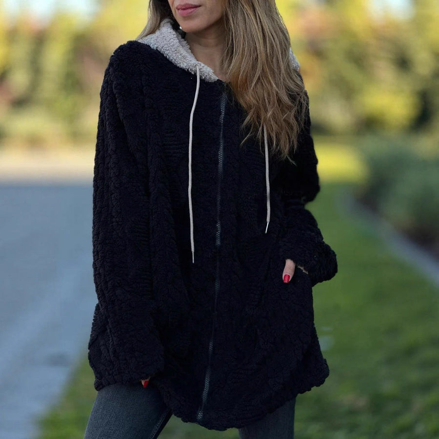 Elena | Women's Cozy Hooded Fleece Jacket