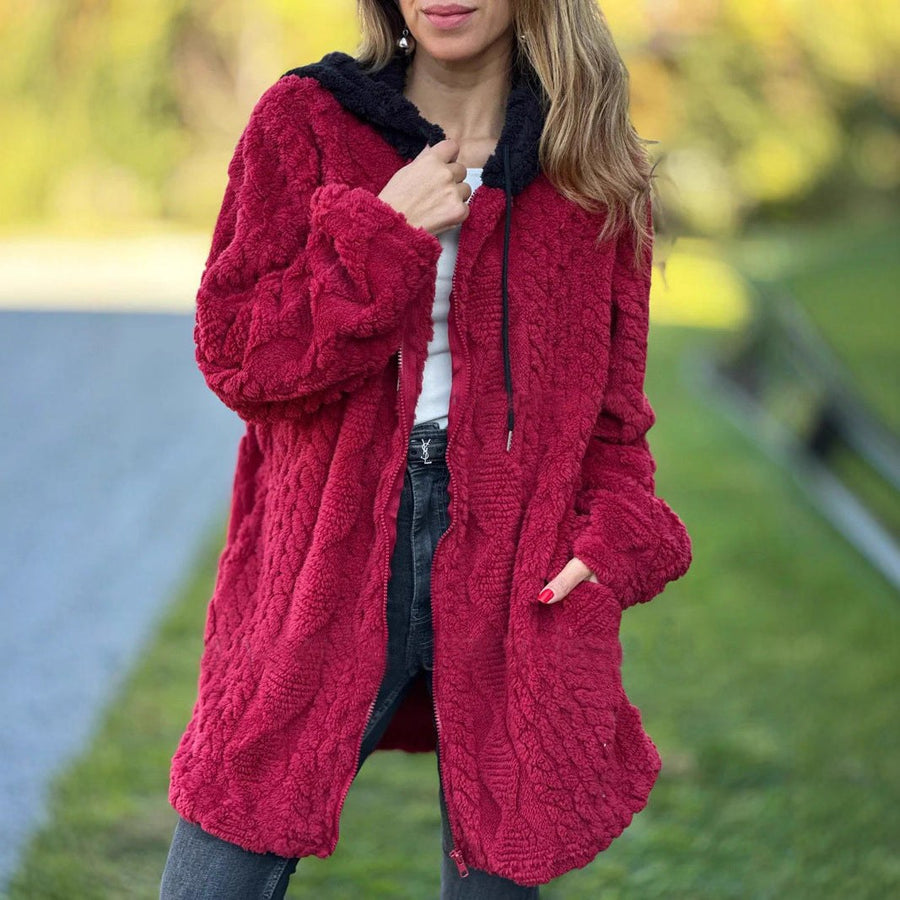 Elena | Women's Cozy Hooded Fleece Jacket