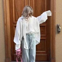 Elena | Women's Elegant Blouse in White