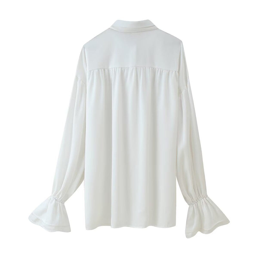 Elena | Women's Elegant Blouse in White