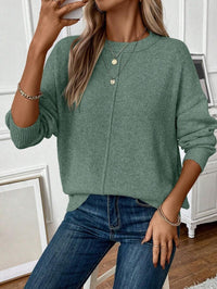 Elfreda | Women's Knit Sweater in Mint Green
