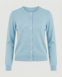 Elfrida | Women's Button-Front Knit Soft Cardigan in Lind Green