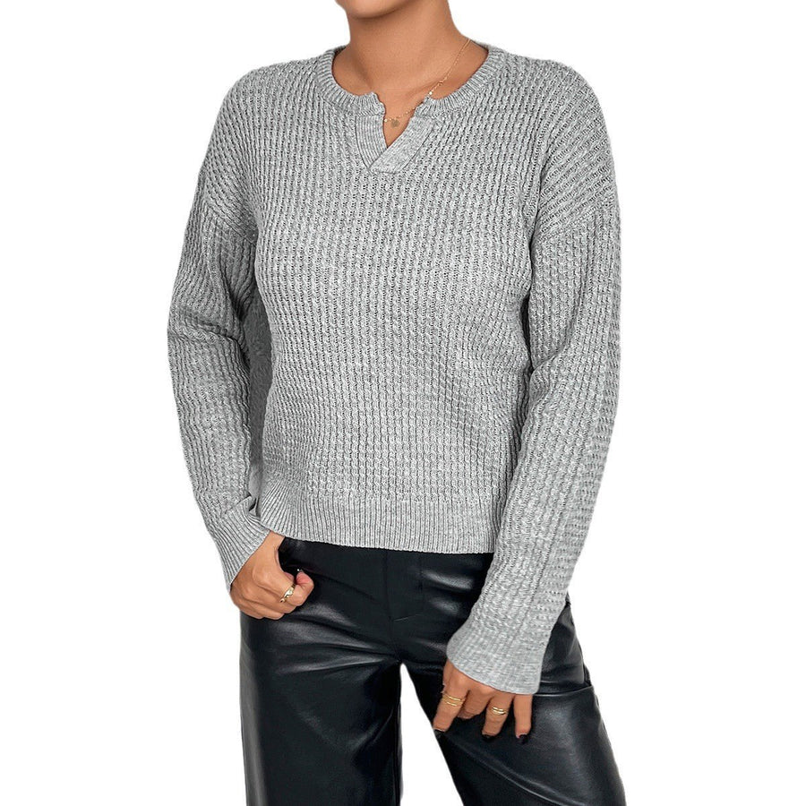 Eliana | Women's V-Neck Knit Sweater