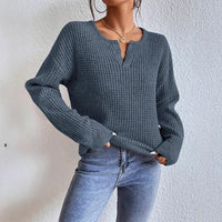 Eliana | Women's V-Neck Knit Sweater