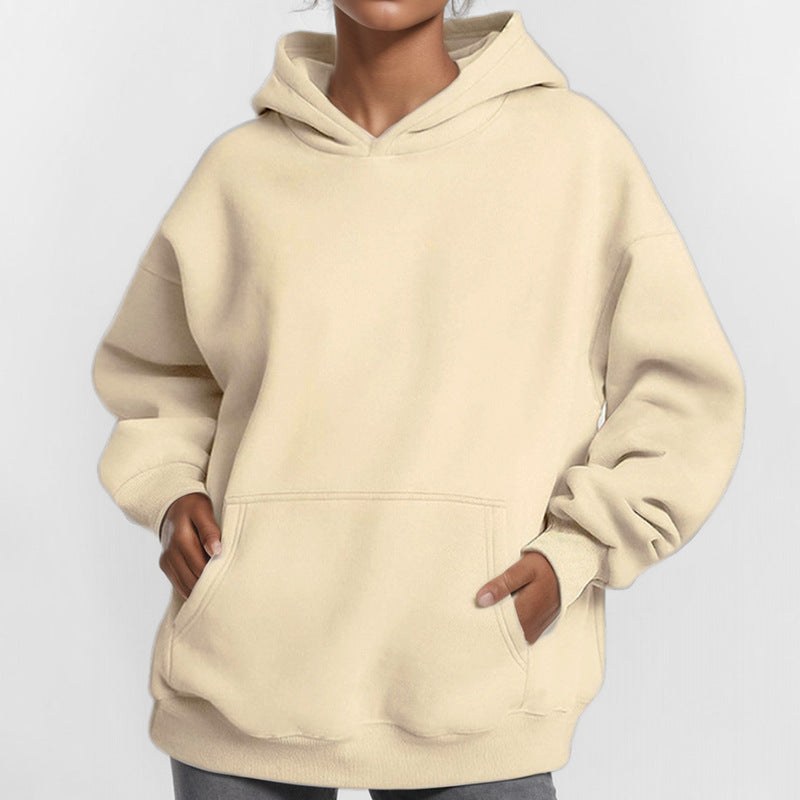 Eliora | Women's Hooded Fleece Soft Hoodie in Apricot