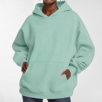 Eliora | Women's Hooded Fleece Soft Hoodie in Gray Blue