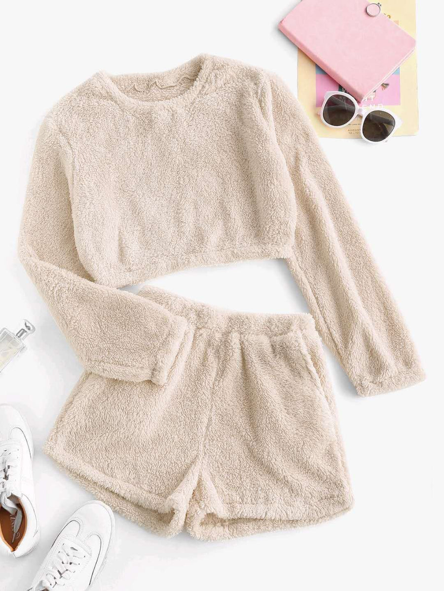 Elise | Women's Cozy Pajama Set in Apricot