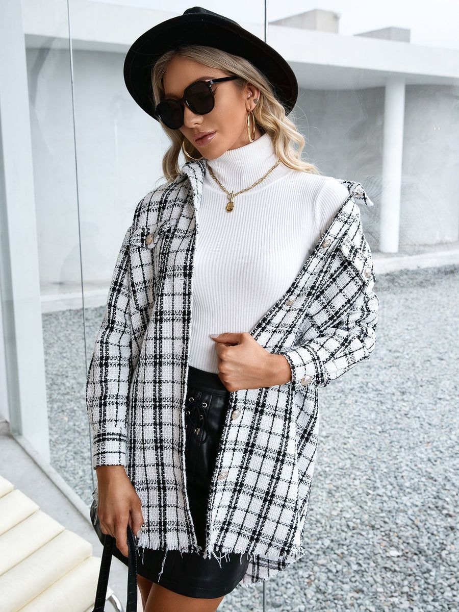 Elisenda | Women's Fringe Shirt in White