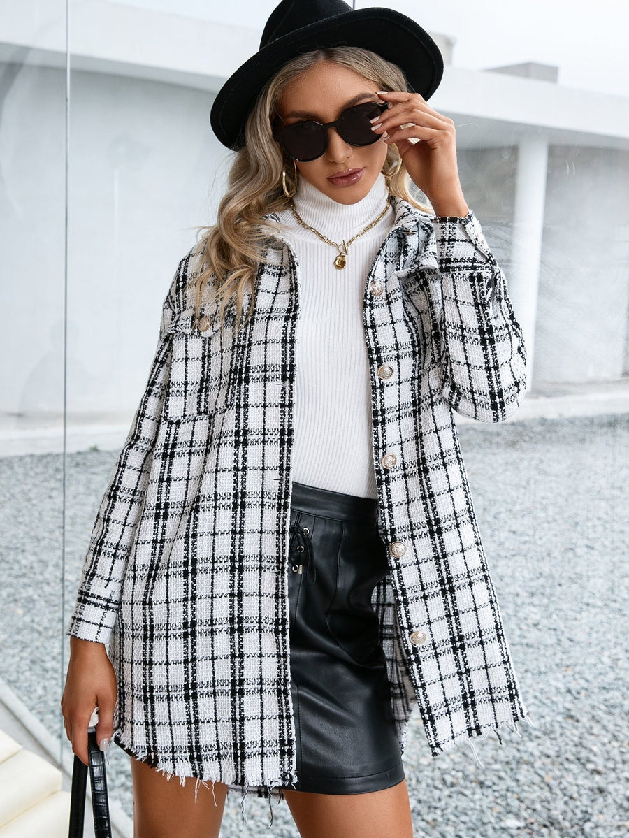 Elisenda | Women's Fringe Shirt in White