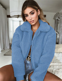 Eliza | Women's Cozy Jacket in Blue