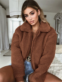 Eliza | Women's Cozy Jacket in Coffee