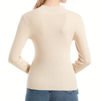 Eliza | Women's Knit Sweater in Apricot