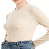Eliza | Women's Knit Sweater in Apricot