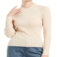 Eliza | Women's Knit Sweater in Apricot