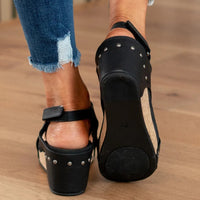 Elke | Women's Open Toe Slingback With Wedge Heel Sandals