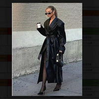 Elke | Women's Belted Elegant Trench Coat in Black