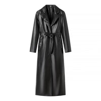 Elke | Women's Belted Elegant Trench Coat in Black