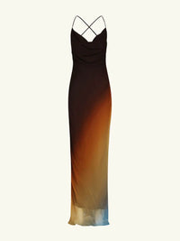 Elladine | Women's Spaghetti Strap Backless Wedding Guest Maxi Dress