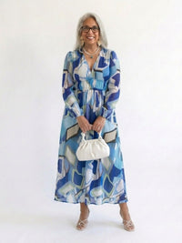Elloise | Women's V-Neck Floral Wedding Guest Maxi Dress