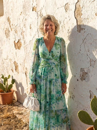 Elloise | Women's V-Neck Floral Wedding Guest Maxi Dress