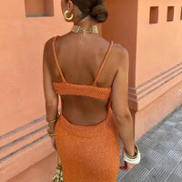 Elmina | Women's V-Neck Maxi Dress