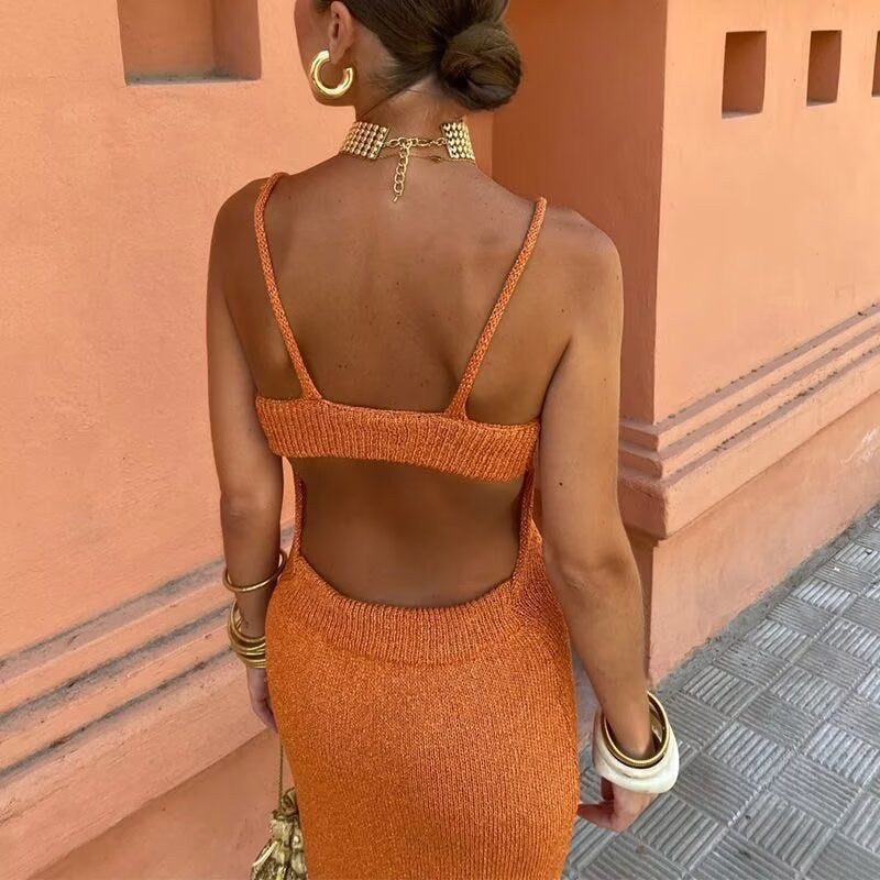 Elmina | Women's V-Neck Maxi Dress