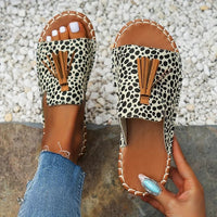 Elodie | Women's Open Toe Tassel Slide Sandals