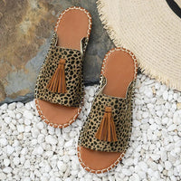 Elodie | Women's Open Toe Tassel Slide Sandals